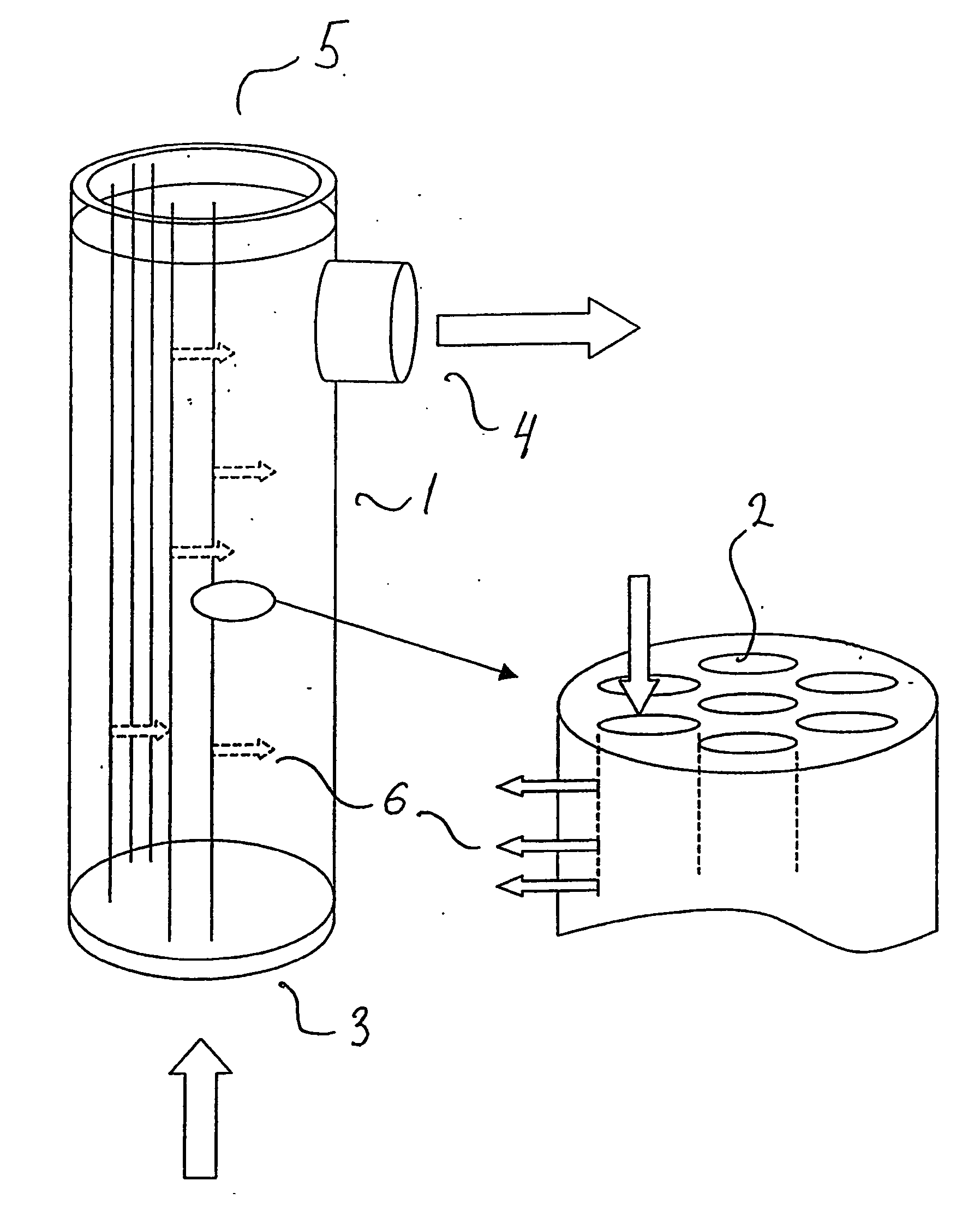Filtration system having hydrophilic capillary membranes