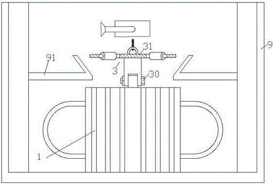 Installation positioning device for transformer and using method thereof