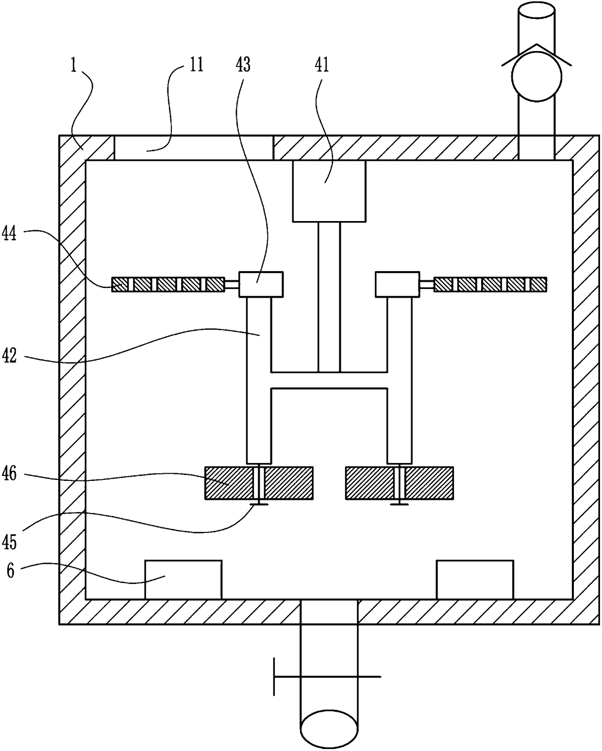 Purification device for rare-earth feed liquid