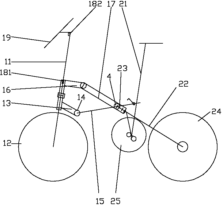 Foldable bicycle and manufacturing process thereof