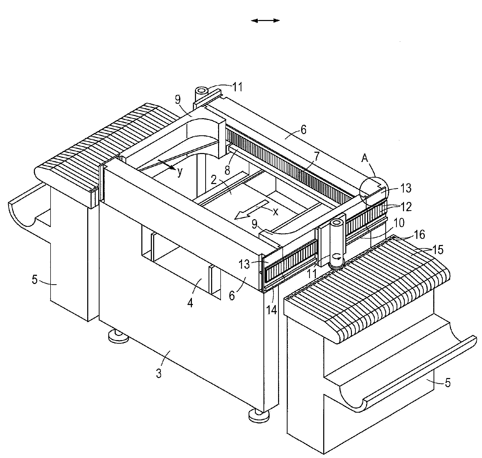 Device for fitting electrical component on substrate