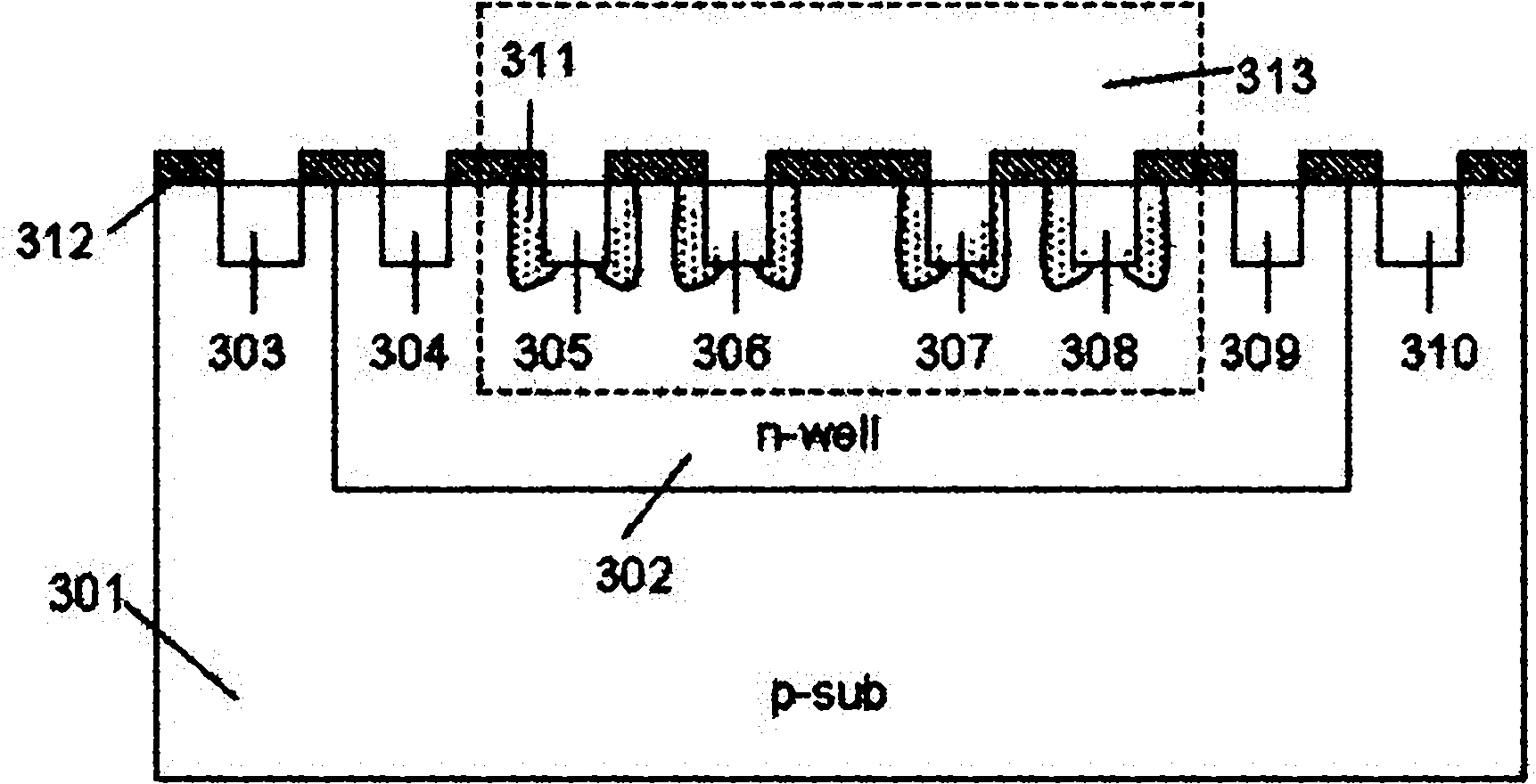 High-speed enhanced ultraviolet silicon selective avalanche photodiode and manufacturing method thereof