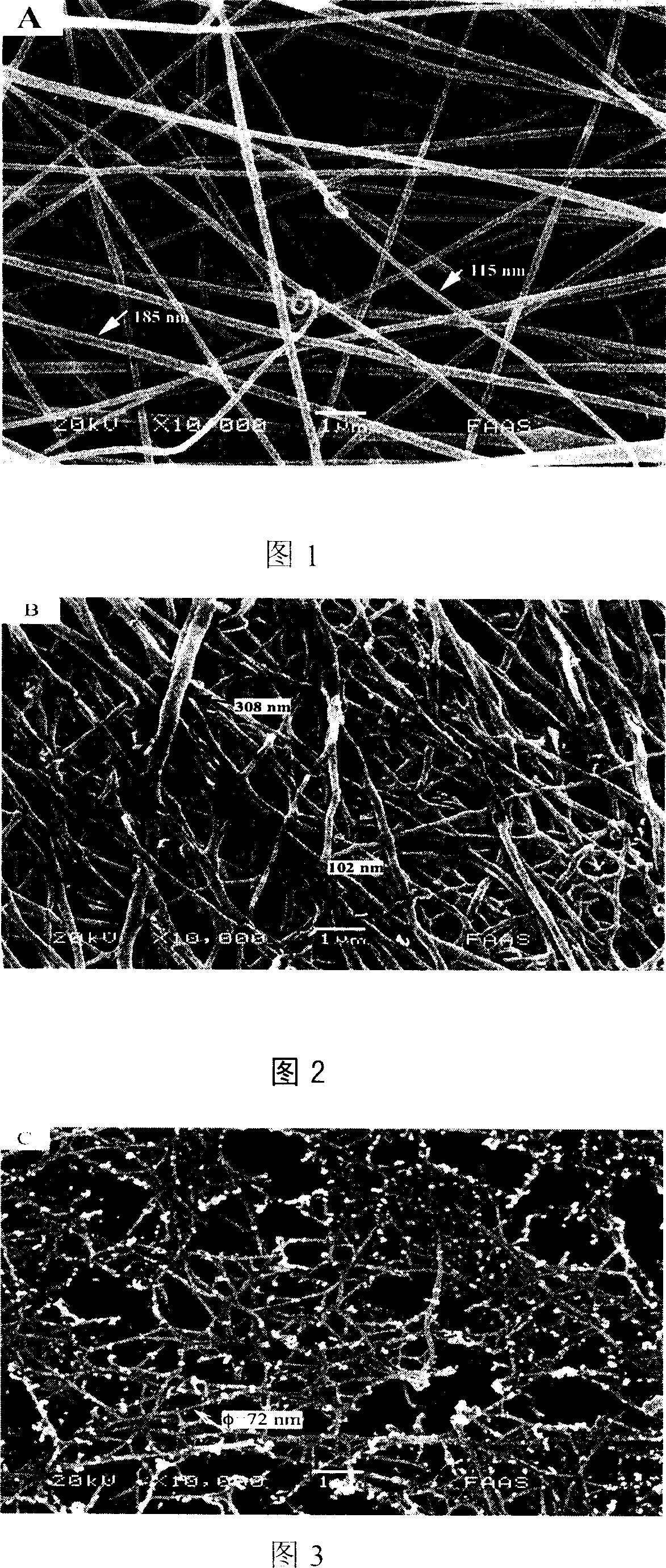 Preparing method of zinc oxide nano fiber film used as photocatalyst