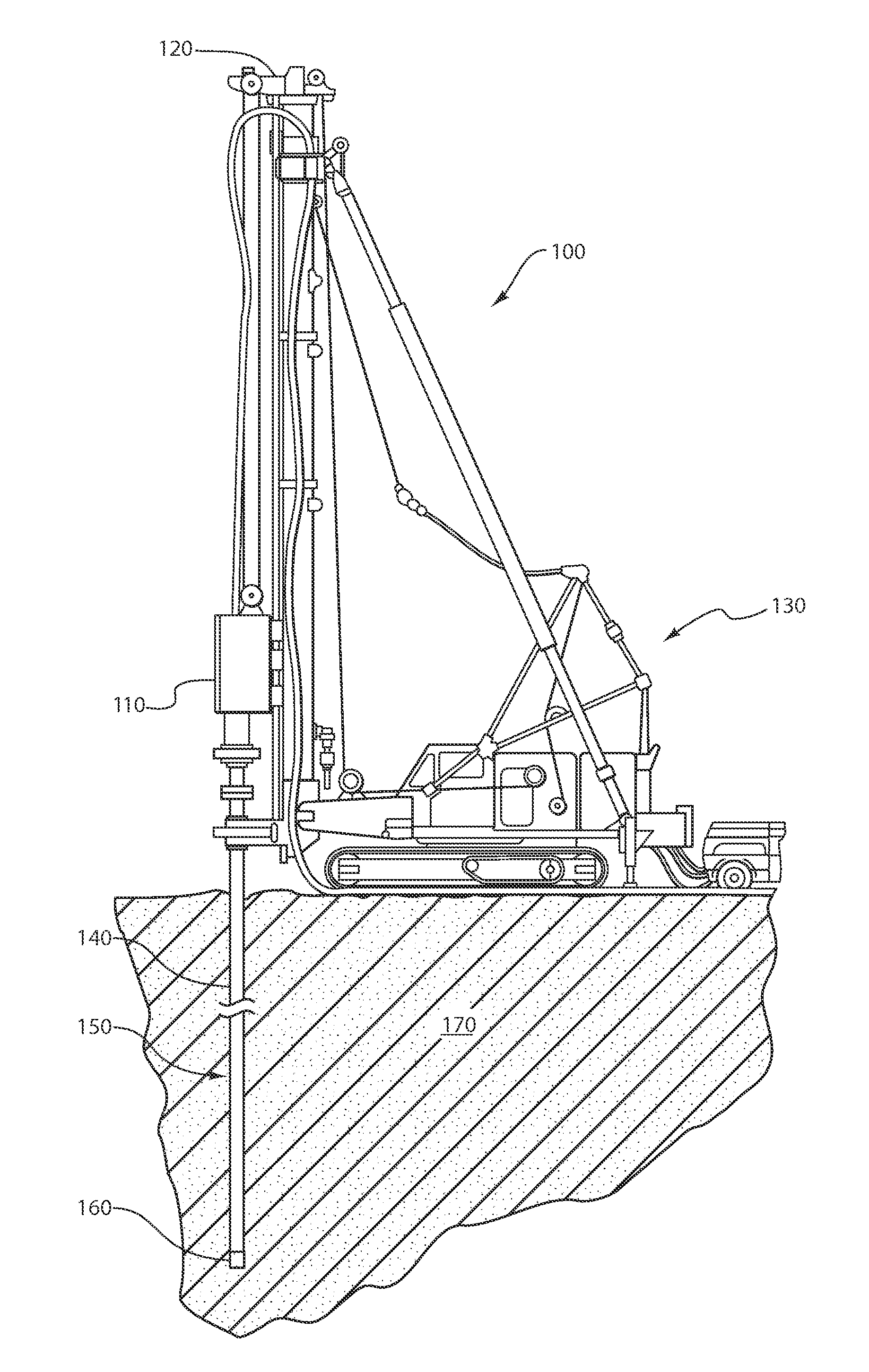 Impregnated drilling tools including elongated structures