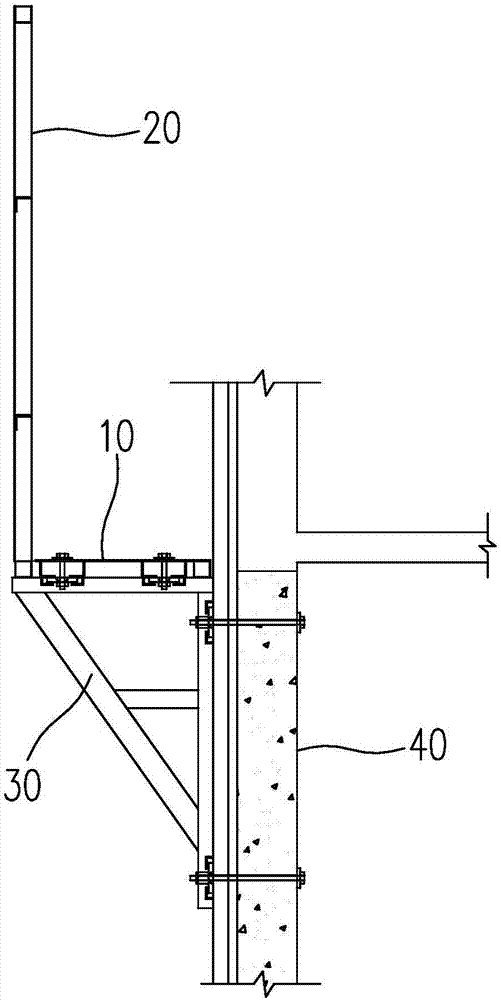 Modular external-hanging type scaffold