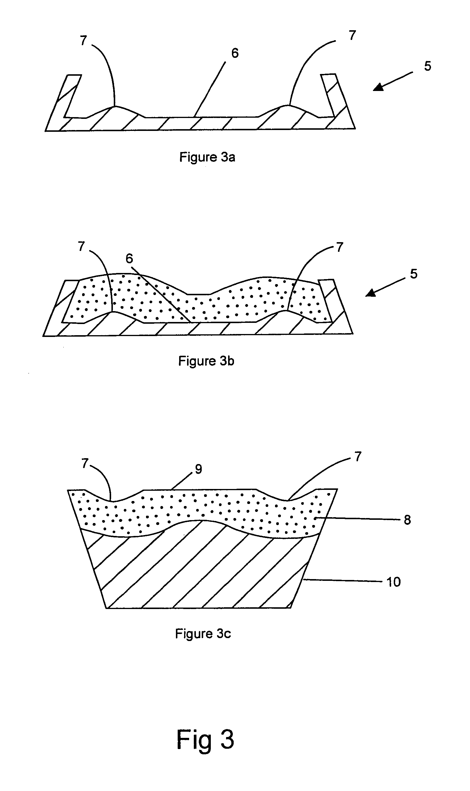 Casting method for producing surface acoustic wave devices