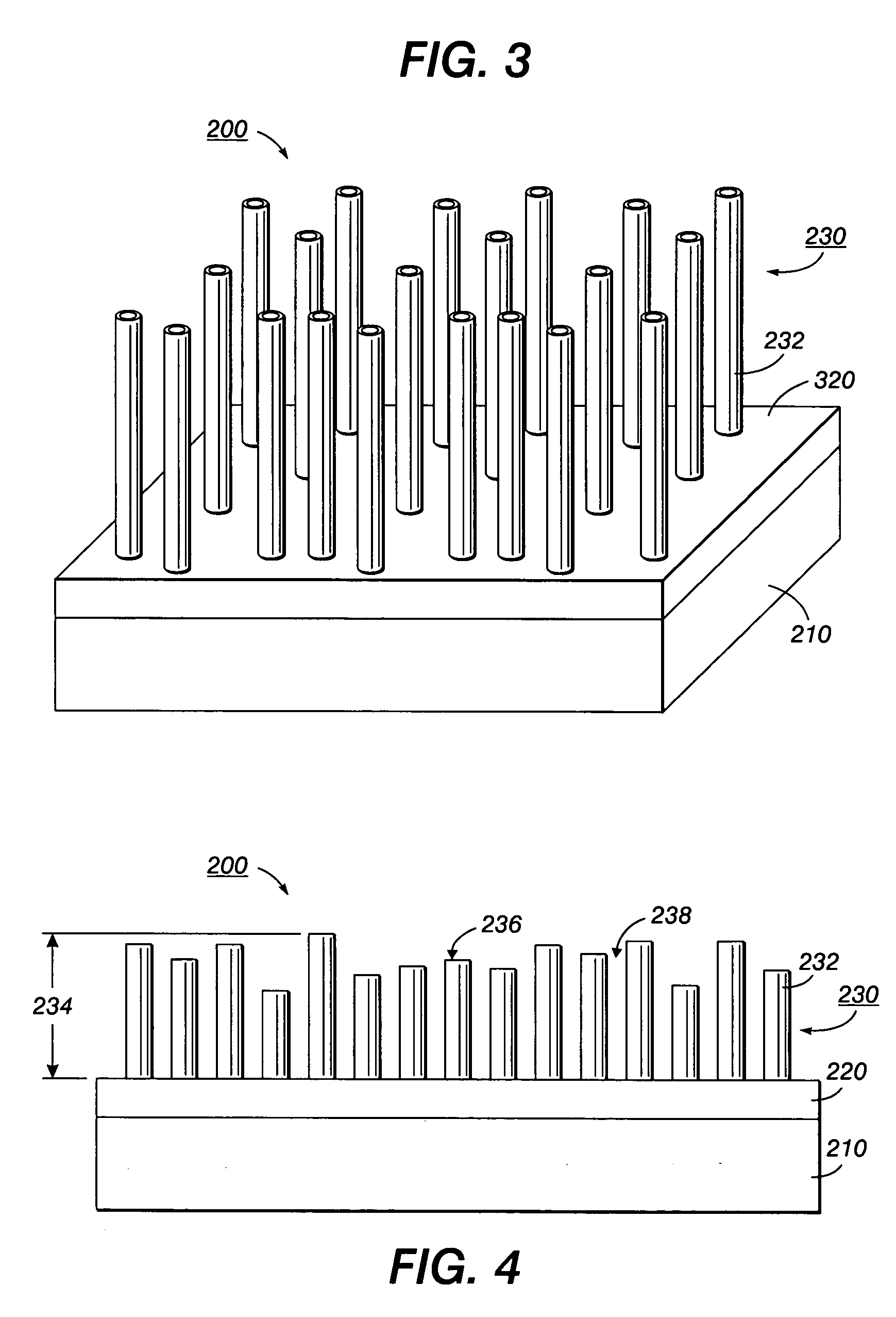 Systems and methods for electrical contacts to arrays of vertically aligned nanorods