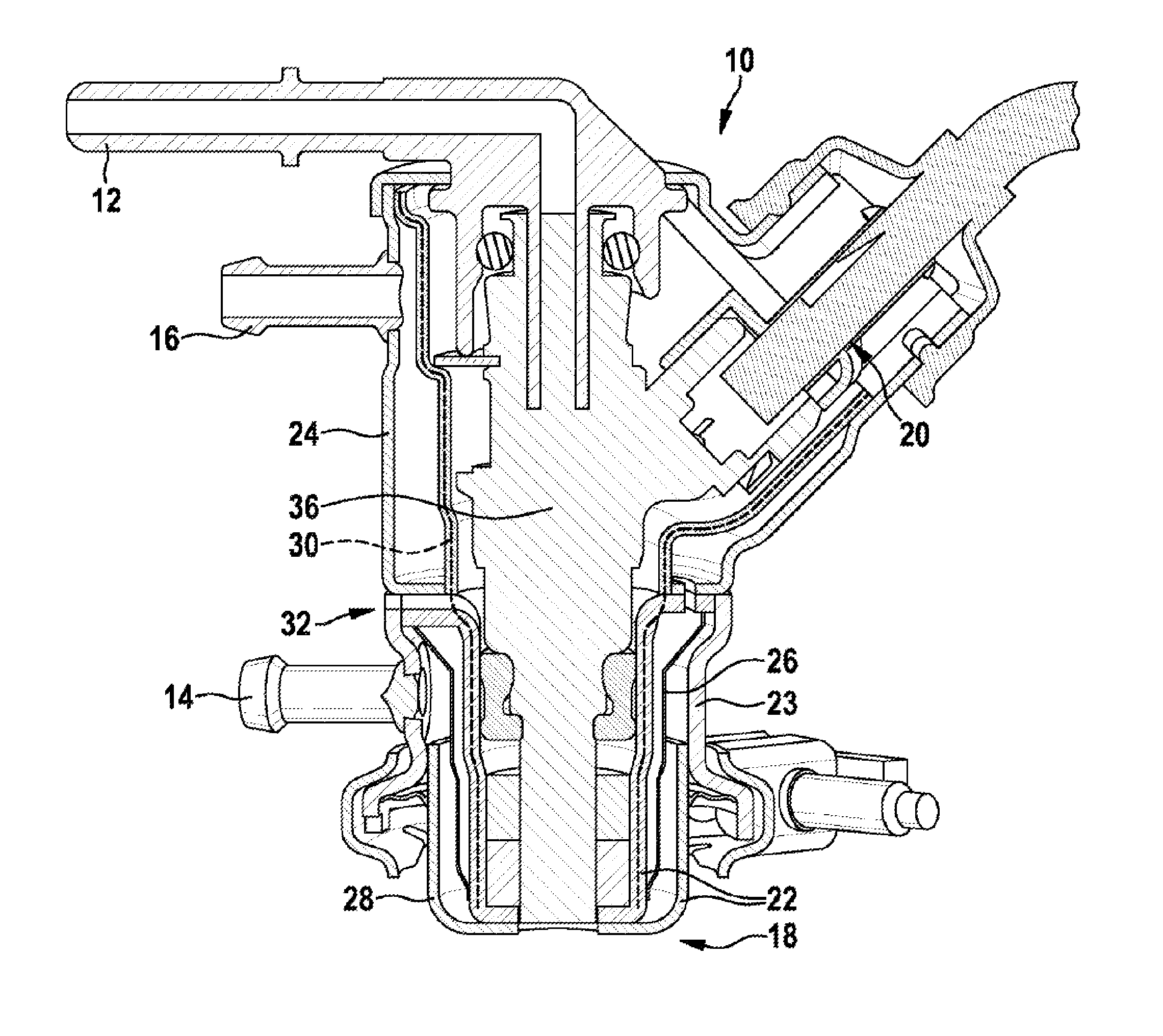 Water-cooled dosing module