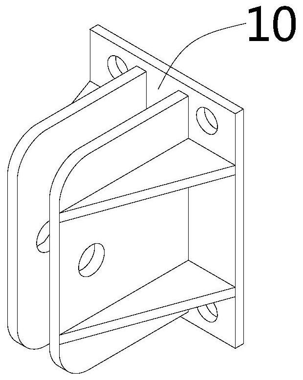 Lower hoisting point truss structure for climbing frame