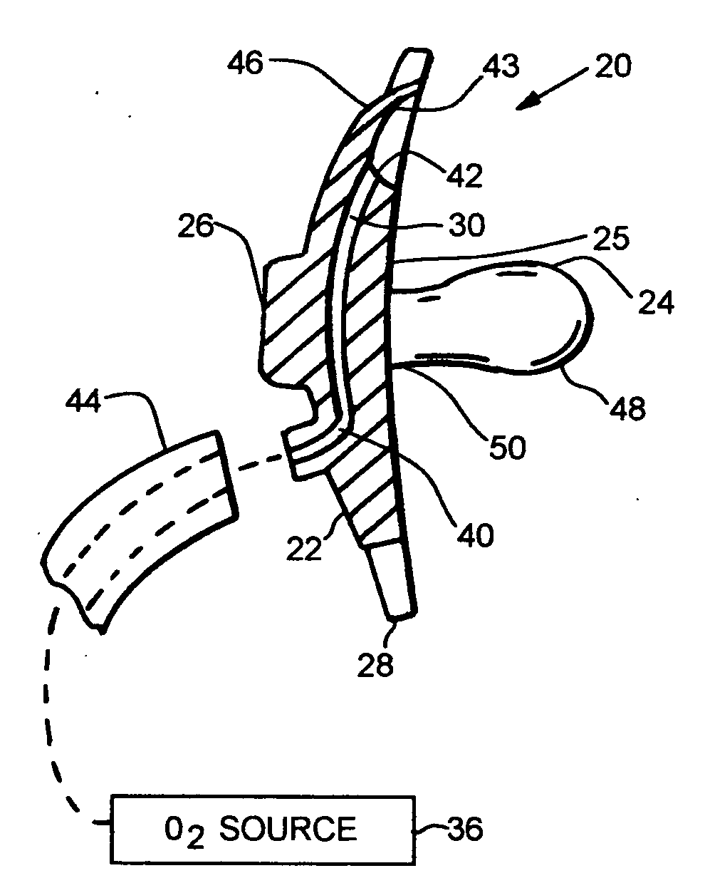 Infant pacifier for oxygen delivery