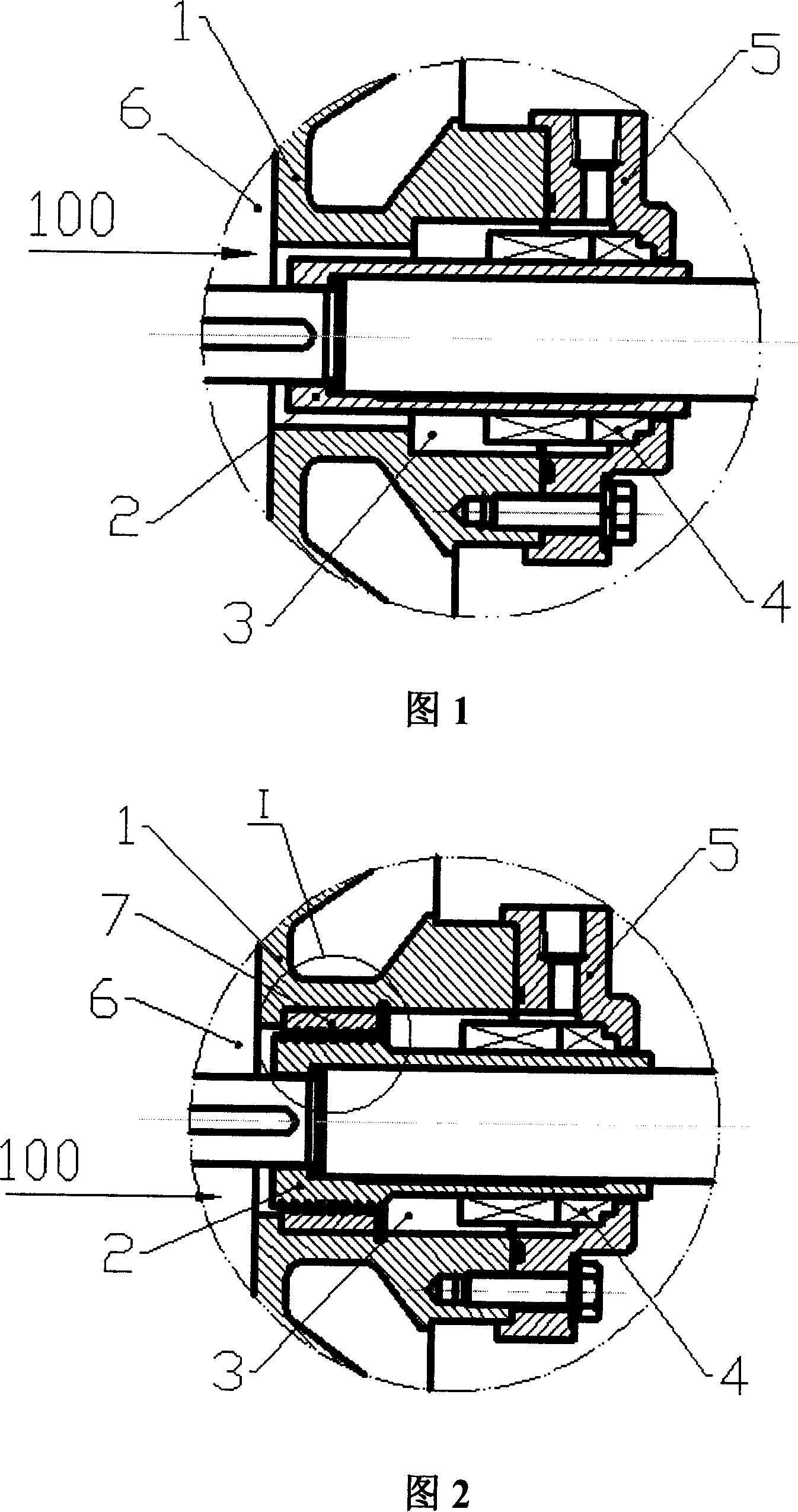 Sealing structure of single-stage single-suction centrifugal pump for chemical procedure