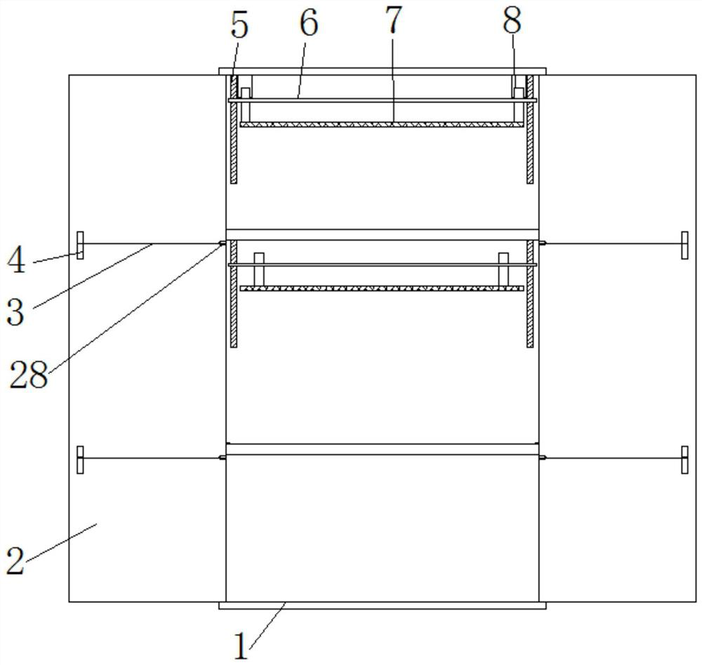 Wardrobe capable of preventing internal clothes from scattering when clothes are taken