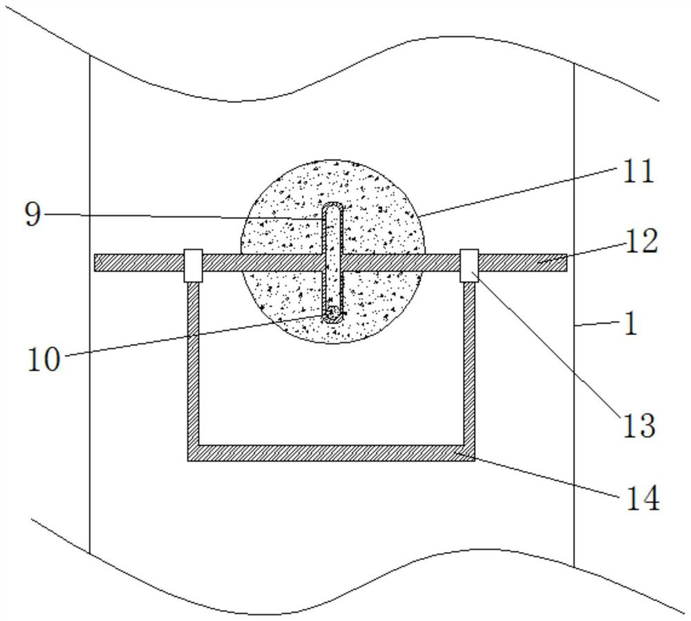 Wardrobe capable of preventing internal clothes from scattering when clothes are taken