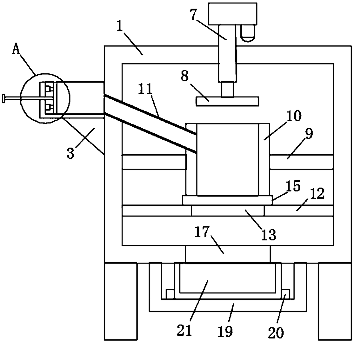 Waste disposal equipment for factory production