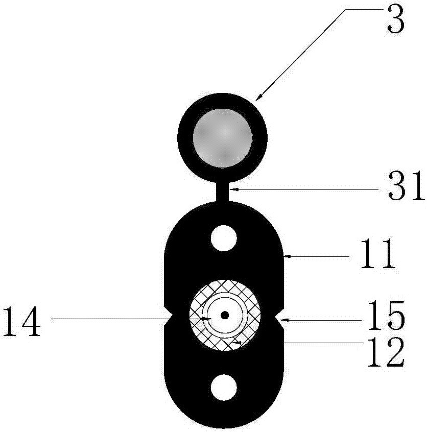 Rat-proof and anti-pressure prefabricated connection line