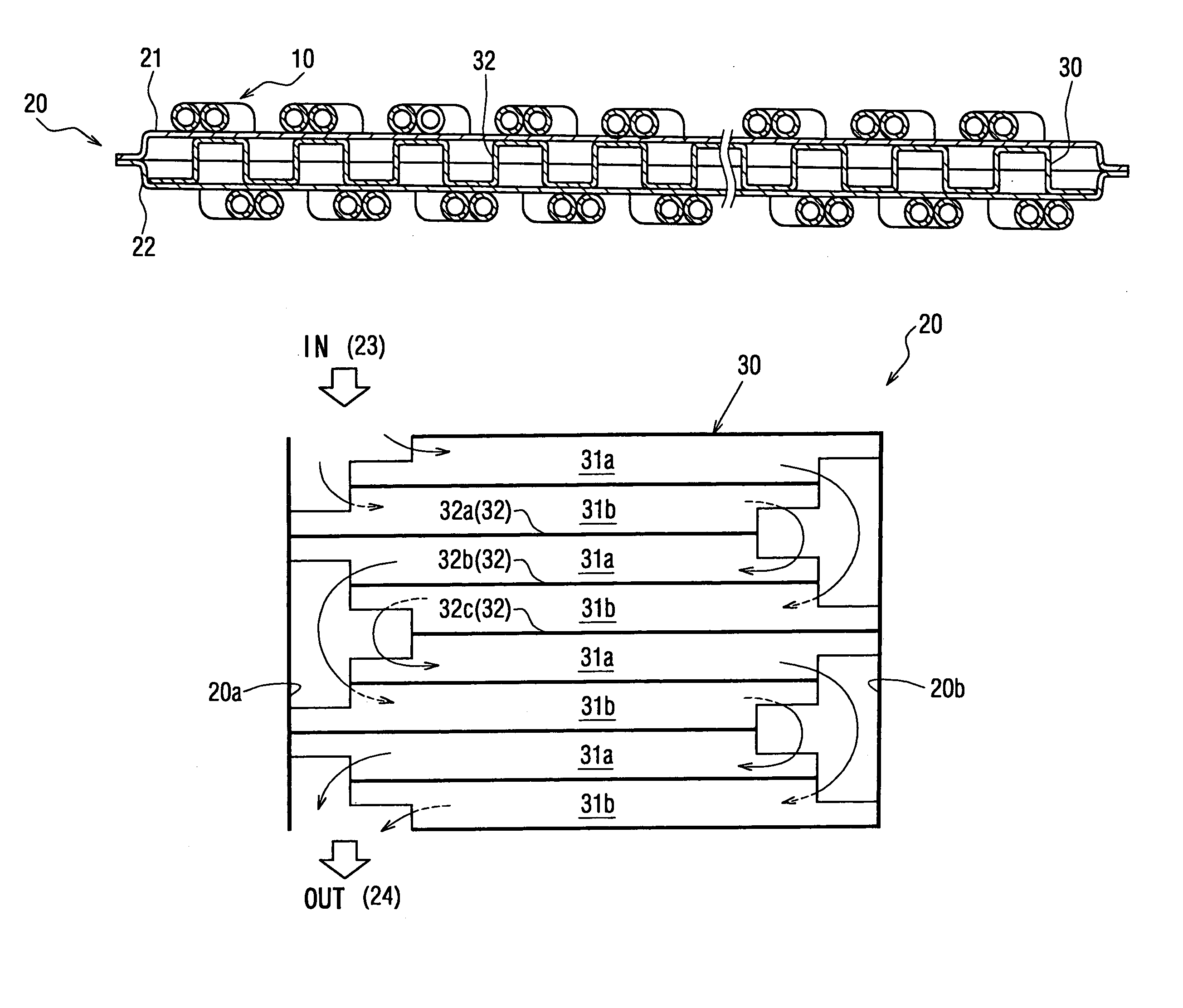 Heat exchanger with corrugated plate