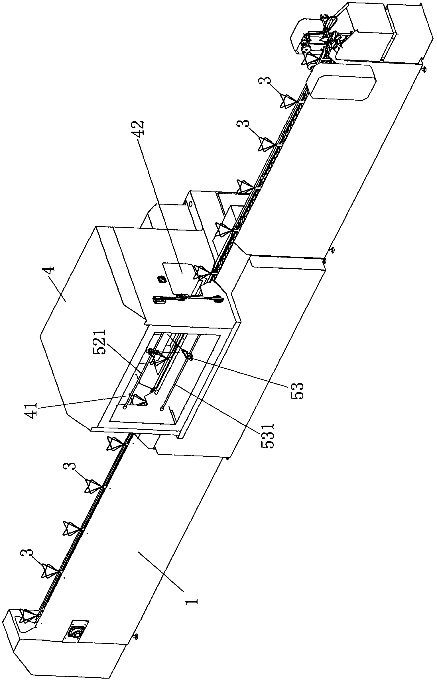 Device for automatically spraying glaze to open ceramic product