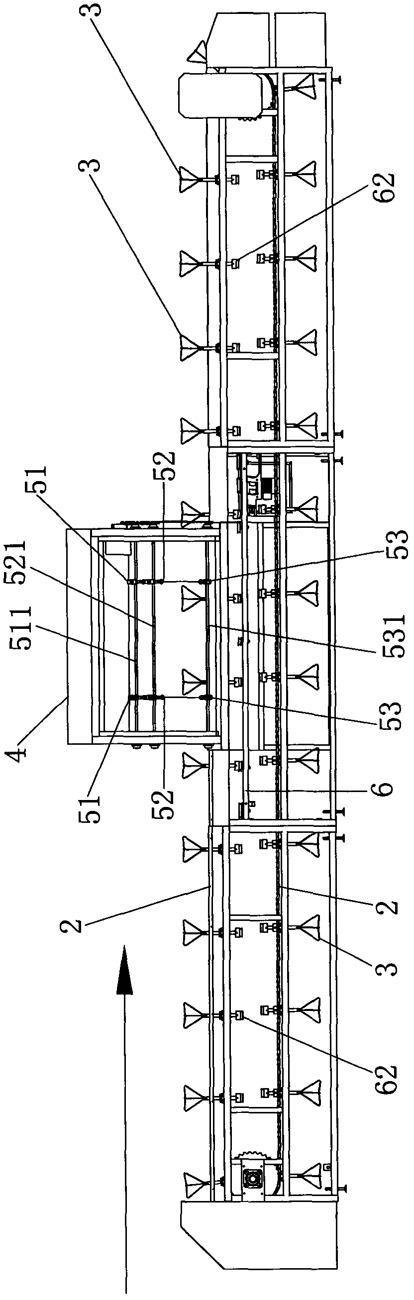 Device for automatically spraying glaze to open ceramic product