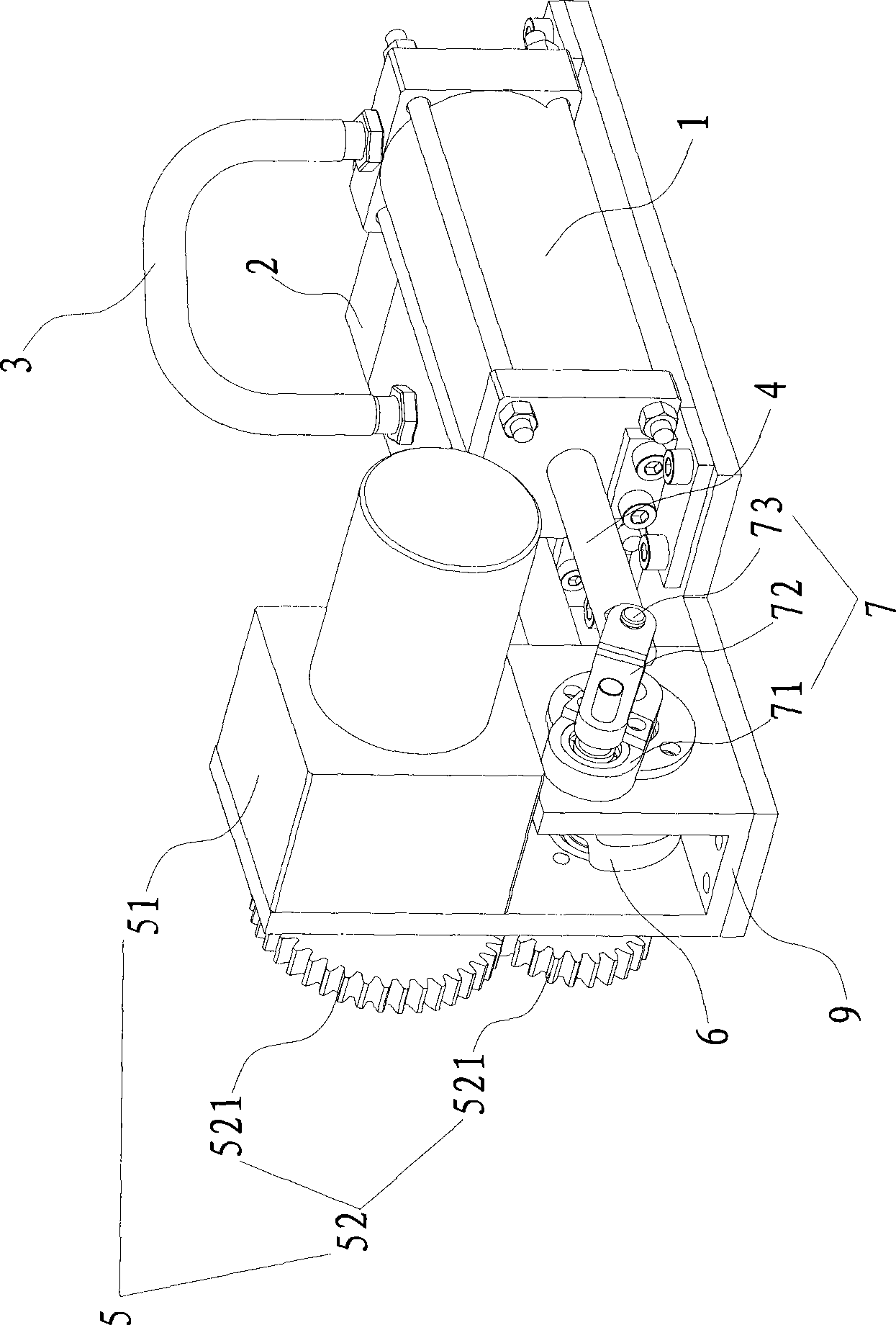 Cooking equipment and device for transferring liquid materials thereof