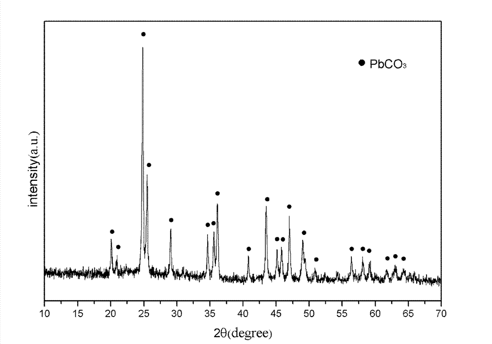 Method for preparing lead carbonate combustion catalyst used for solid propellant