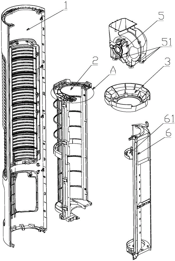 Vertical cross flow air conditioner with air capable of going out from top and control method