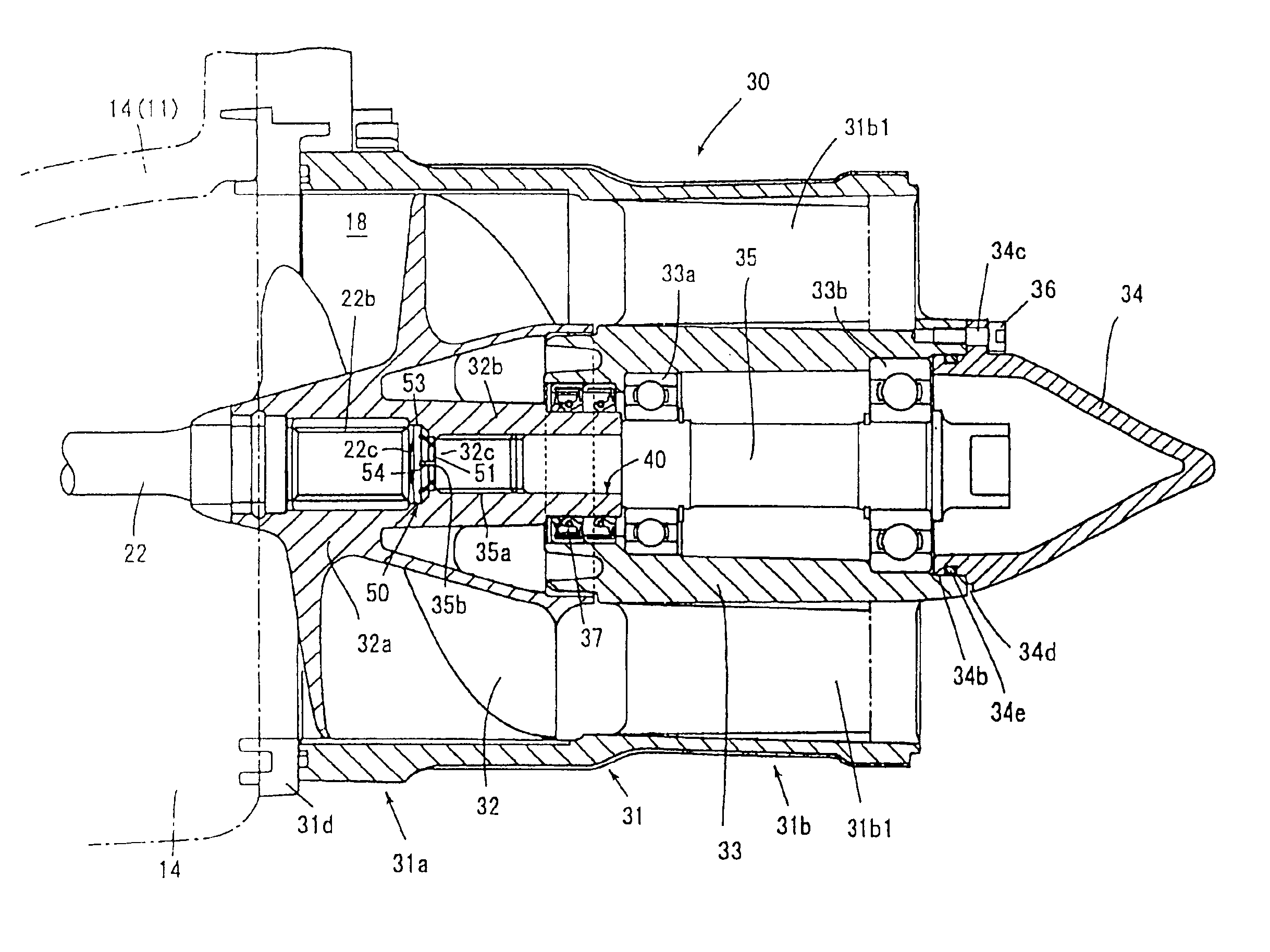 Water jet propeller apparatus for a personal watercraft