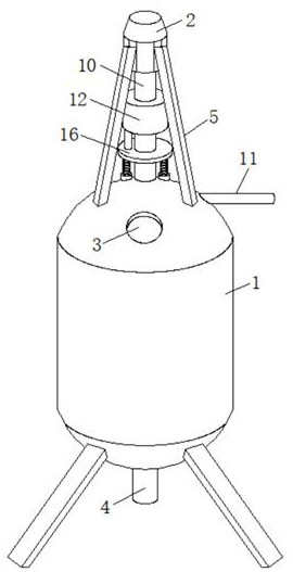 Convenient-to-clean reaction kettle for chemical production