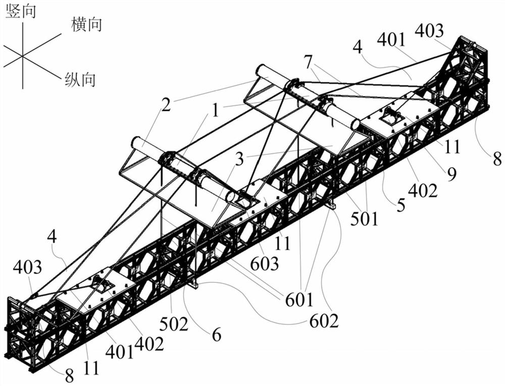 A dynamic adjustment system and construction method for main cable lateral movement of suspension bridge