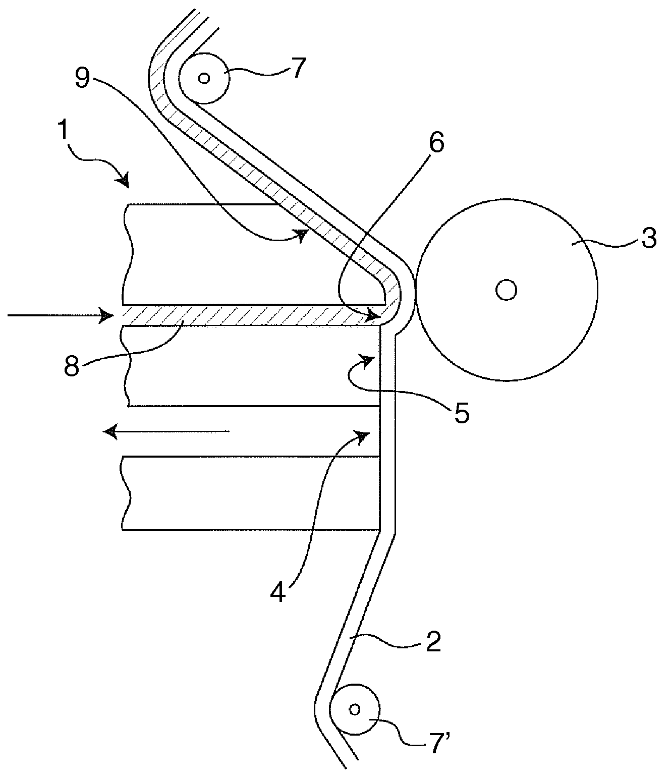 Method and device for replicating structure