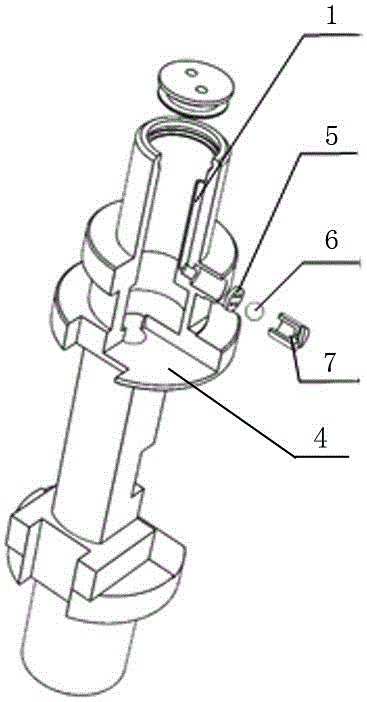 Main piston rod, air control valve and lubricating method for slide valve pair