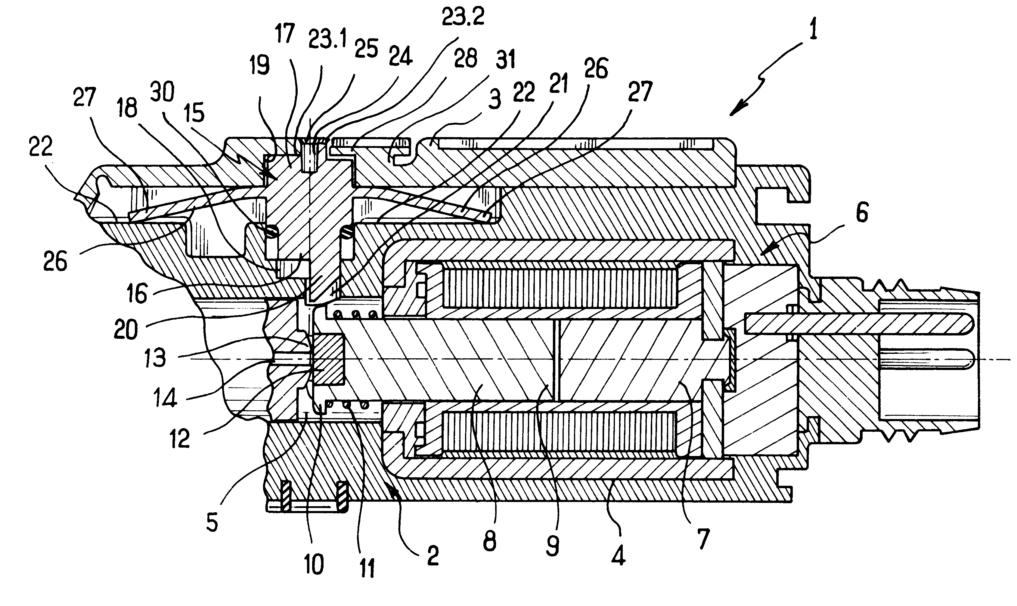 Solenoid valve with a manual control pushbutton