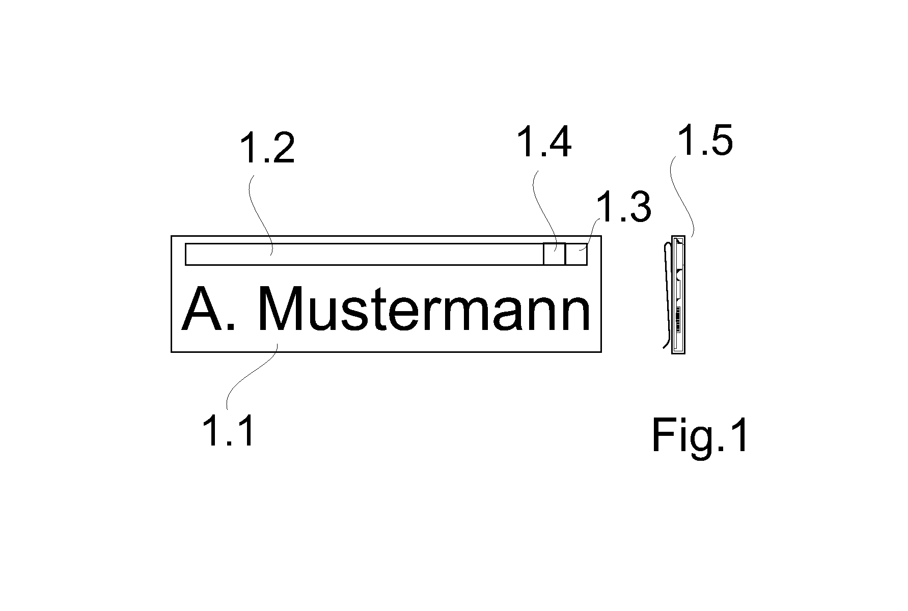 Identification element having an optical transponder