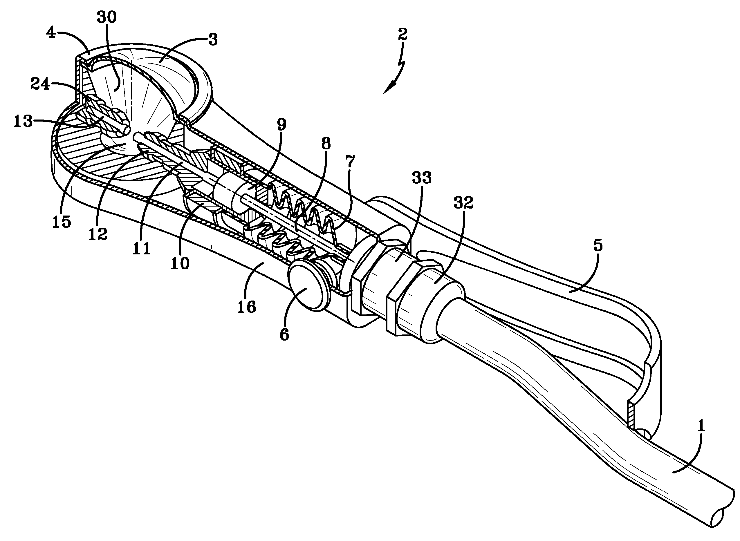 Shock wave treatment device and method of use