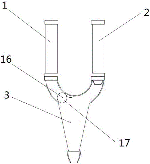 Head joint dual-way joint for rapidly flushing inner wall of nasal feeding pipe