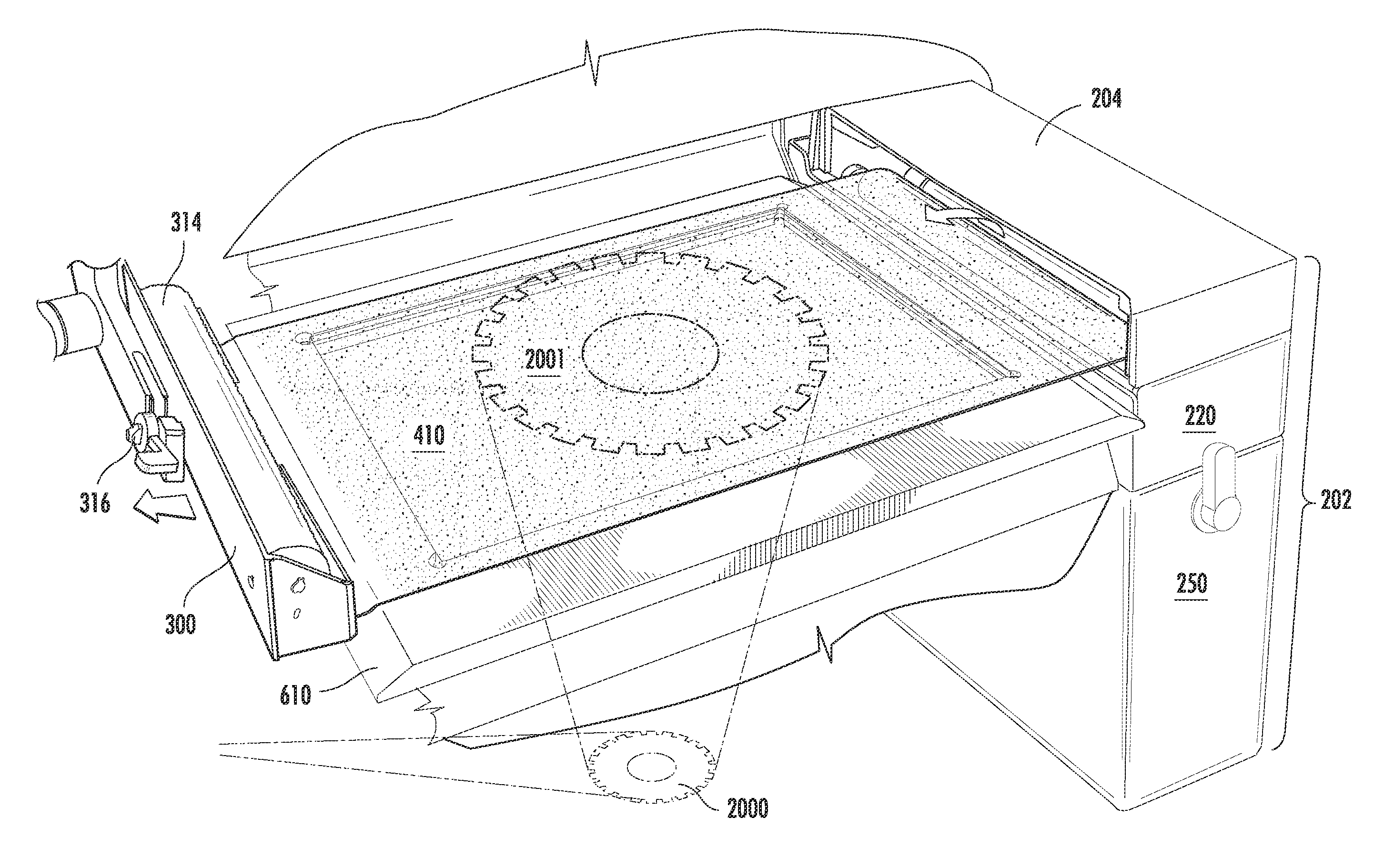 Cartridge for solid imaging apparatus and method