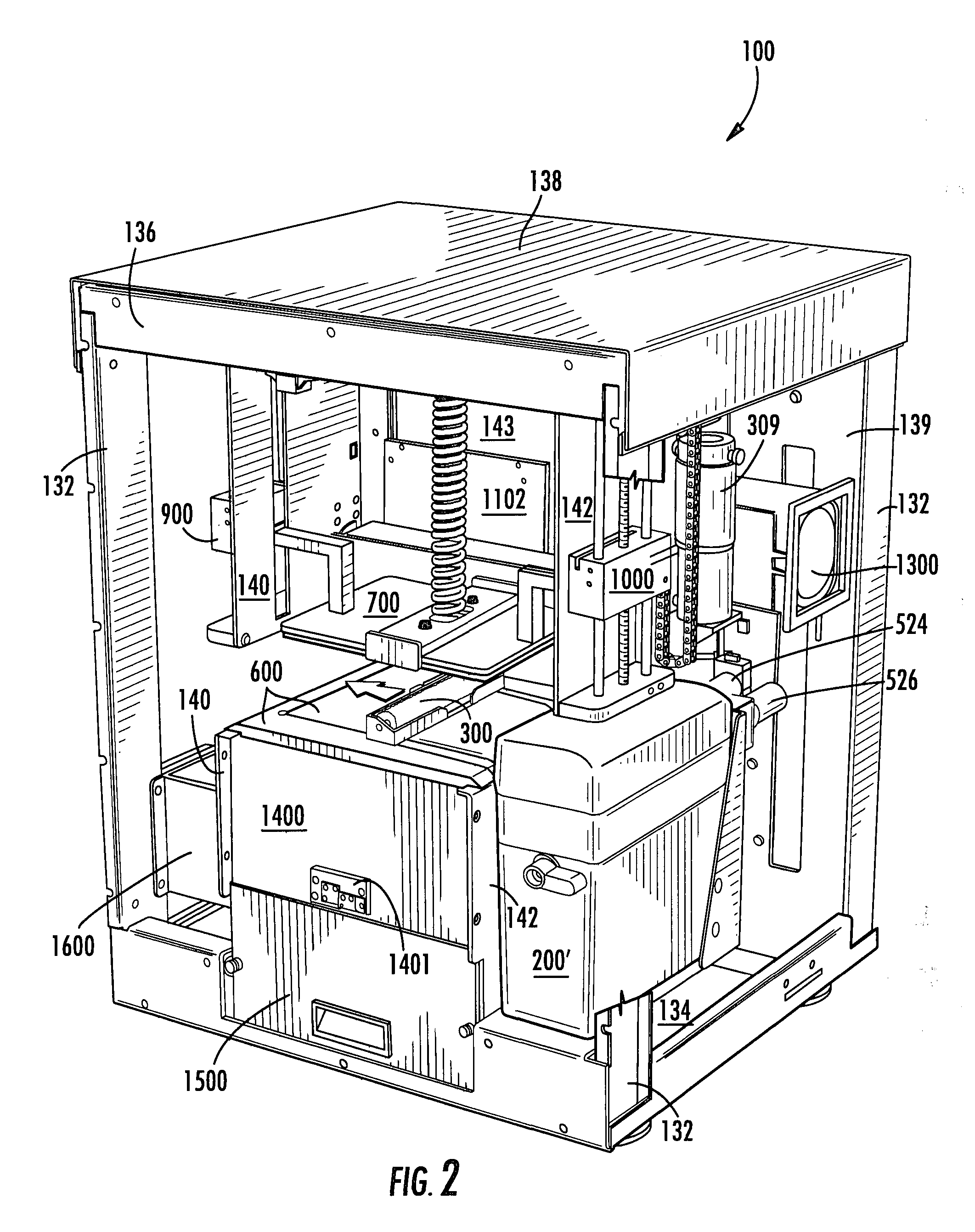 Cartridge for solid imaging apparatus and method