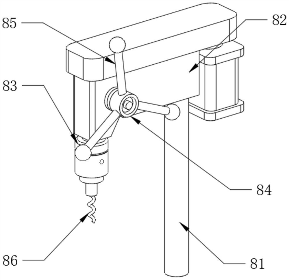 Multi-station building deformed steel bar sleeve drilling, chamfering and tapping integrated equipment