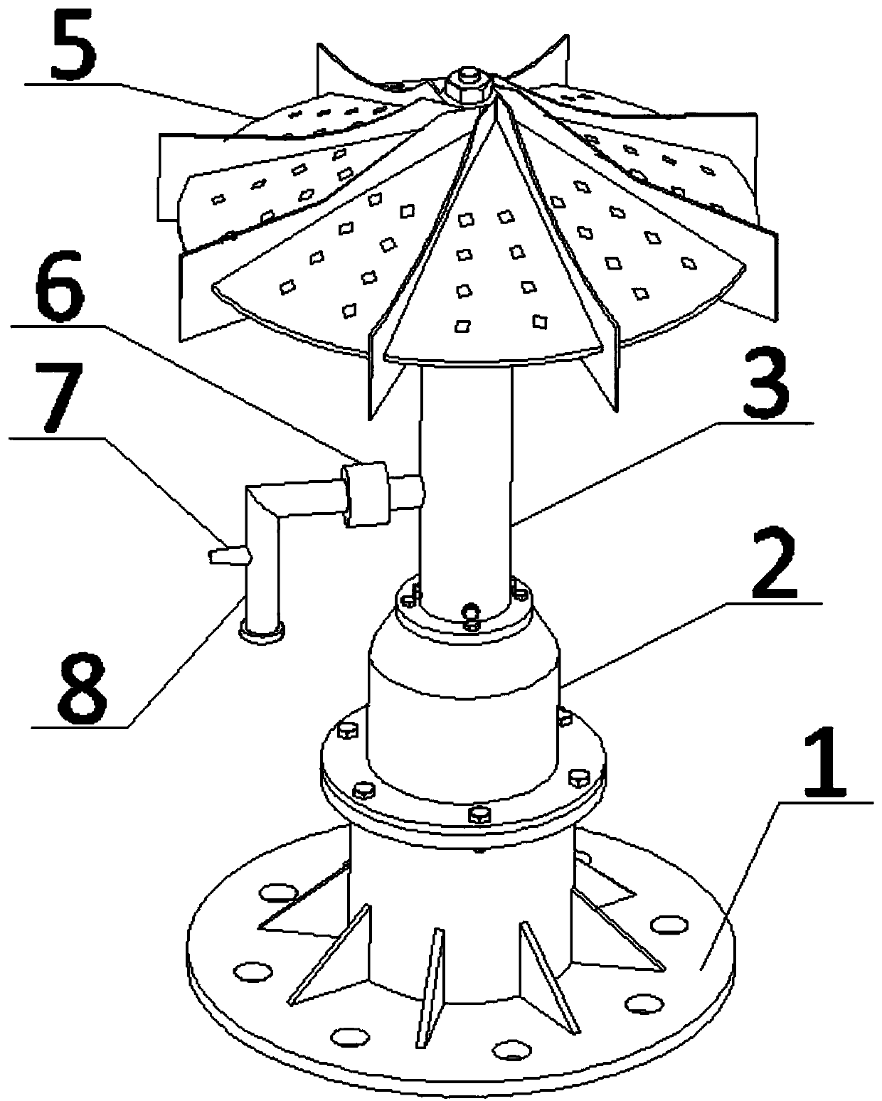 Biomass fuel boiler device and working method thereof