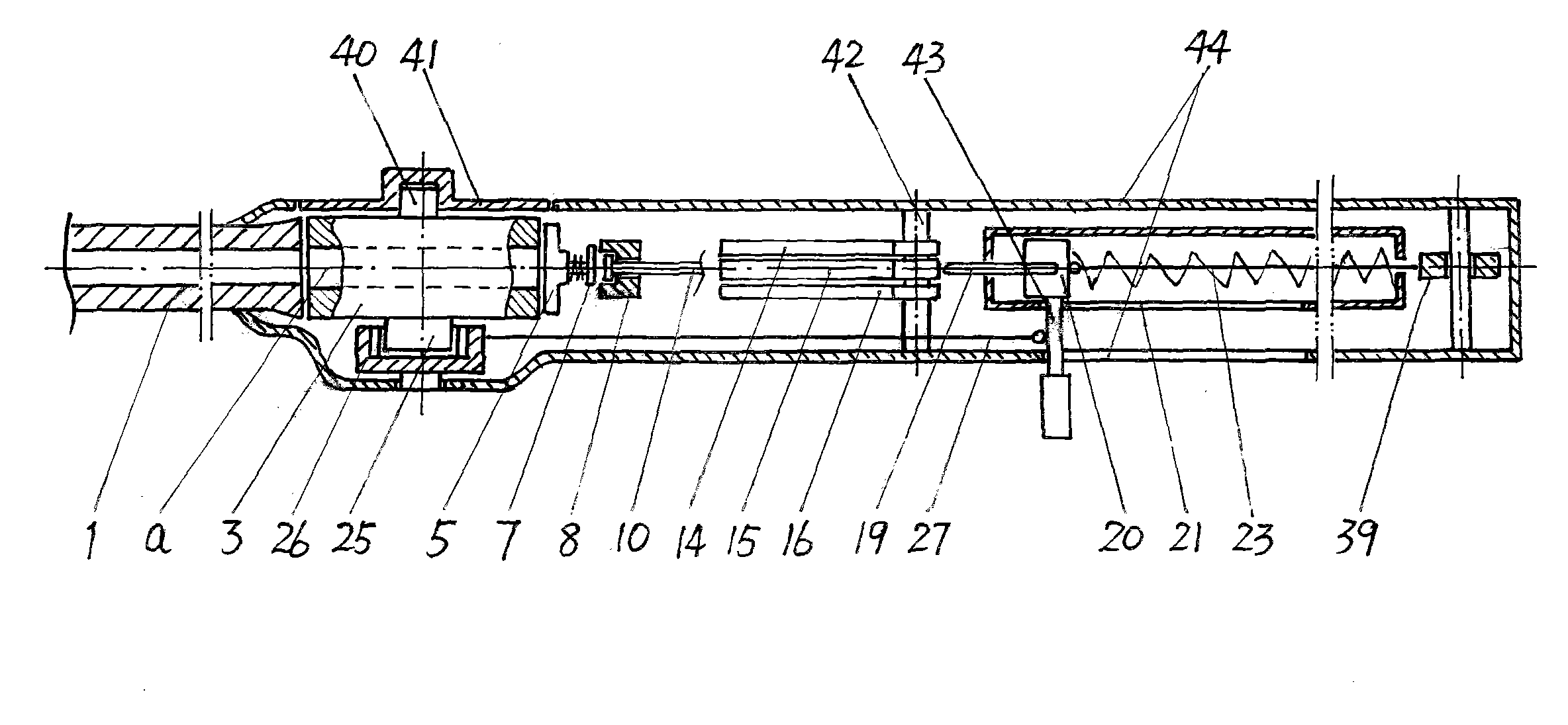 Automatic weapon with rotary double chambers