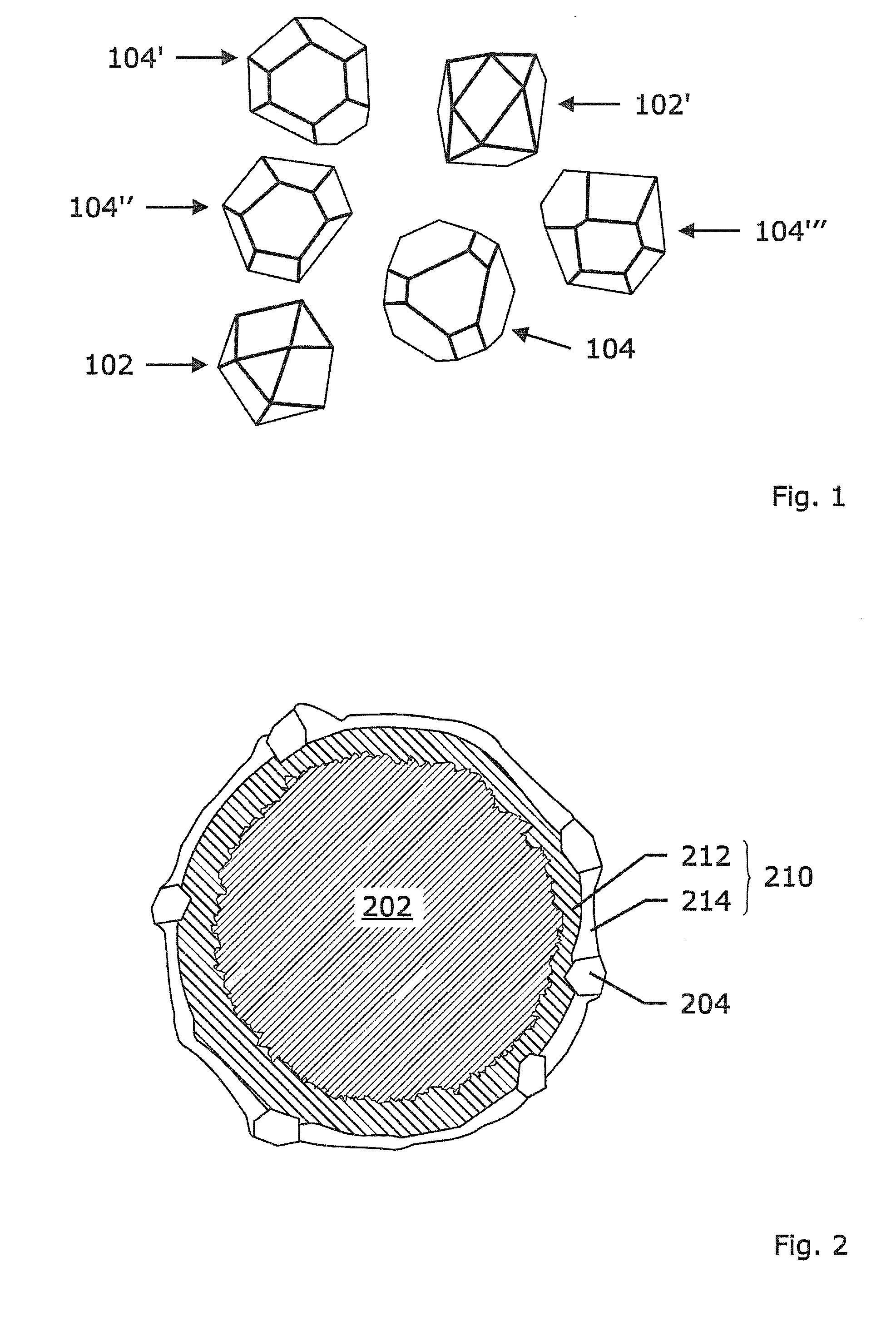 Fixed abrasive sawing wire with cubo-octahedral diamond particles