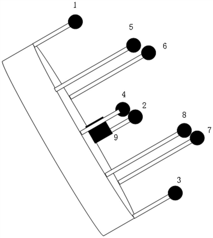 Ultra-short baseline positioning method and device based on three-dimensional array and electronic equipment