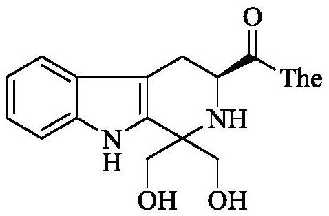 Dihydroxymethyl tetrahydrocarboline-3-formyl-The as well as synthesis, activity and application thereof