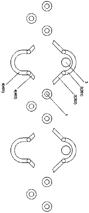 Heat-resisting anti-creep ultra-high molecular weight polyethylene fiber ultraviolet radiation crosslinking device