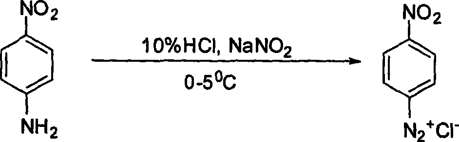 Diphenyl ketone containing nitryl azobenzene dye through ether linkage, synthesis and application thereof