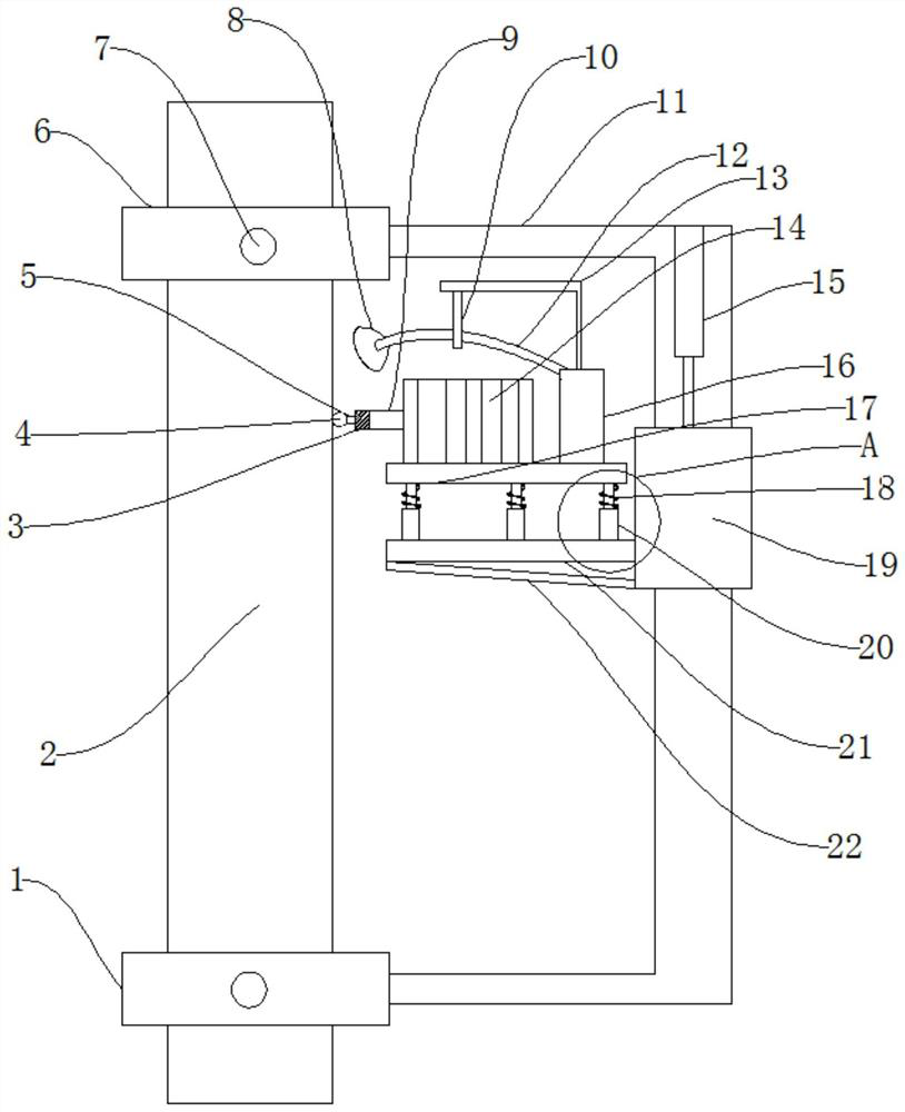 Anti-blocking rapping device for coal dropping pipe of thermal power plant and using method thereof