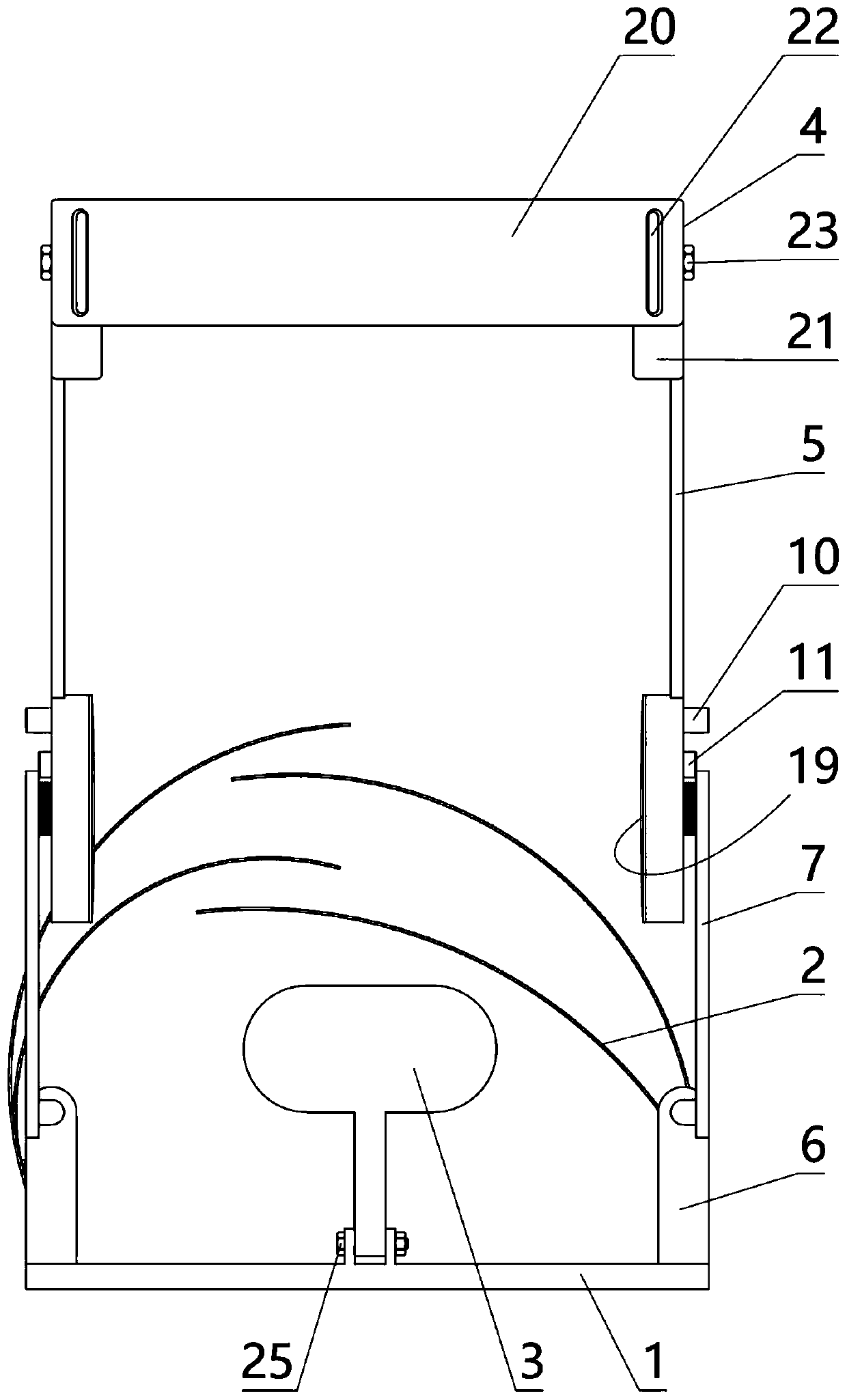 Ankle training nursing device for adult patients in rehabilitation department