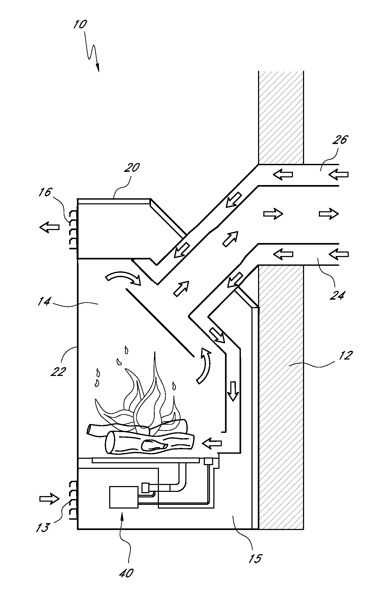 Heating apparatus with fan