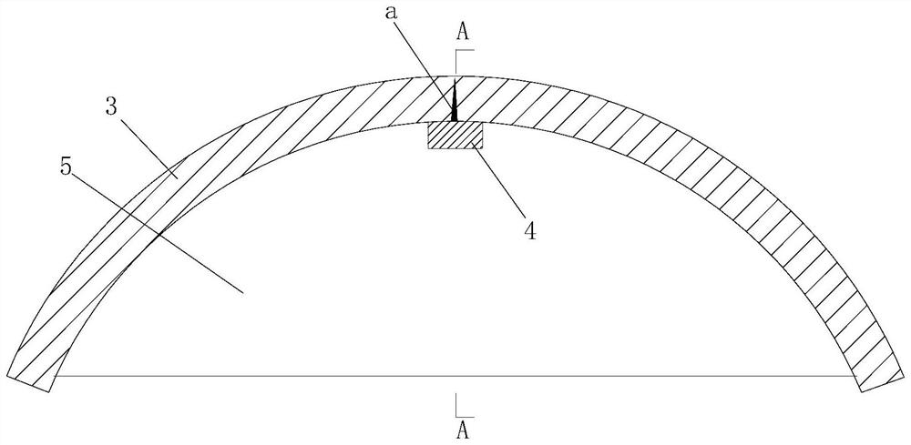 Web arch structure reinforced by frame type reinforcing structure