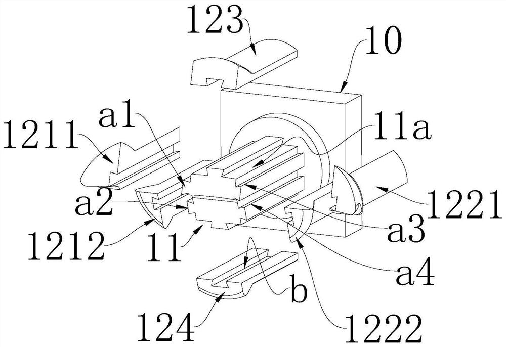 Mold core for valve body casting and valve body wax pattern forming die