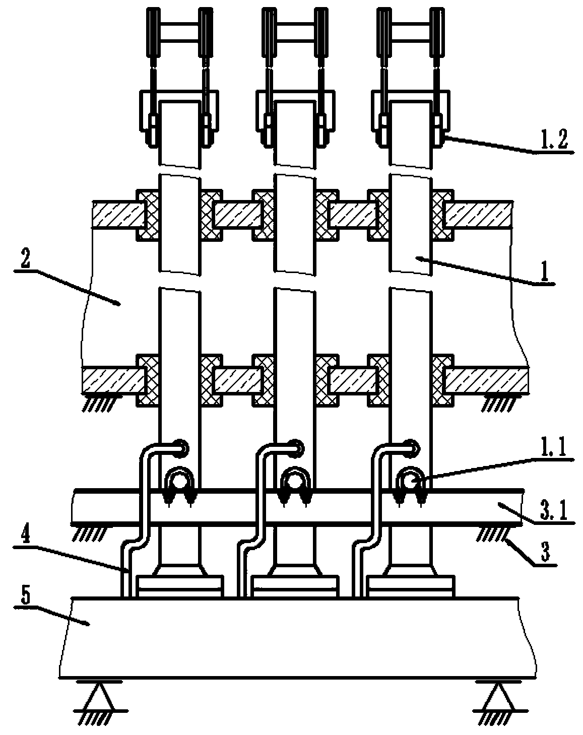 Furnace tube installation and fixing method applied to hydrocarbon-steam conversion hydrogen production conversion furnace